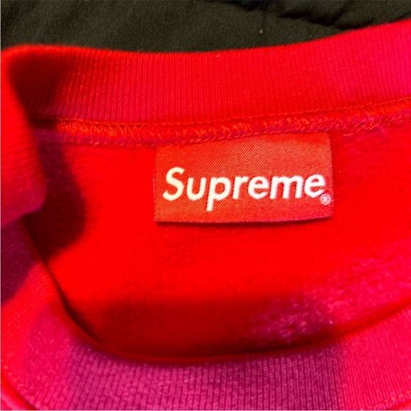 Supreme Big Arc Red Crewneck Sweatshirt Men’s Medium AUTHENTIC - Picture 3 of 5